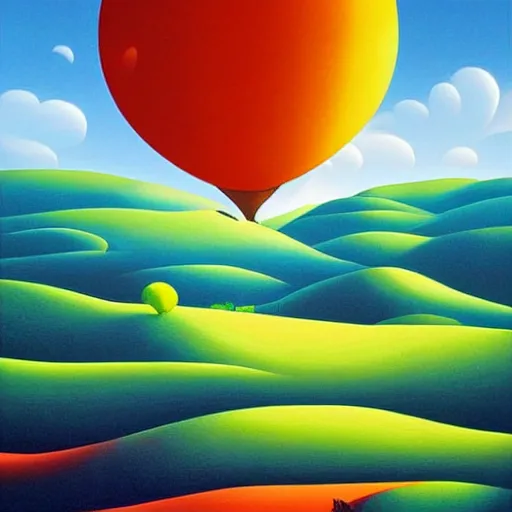 Image similar to a vivid landscape, an ultrafine detailed painting by rafal olbinski, skeuomorphic, a simple vector based illustration, pop surrealism, airbrush art, minimalist, very detailed, behance contest winner, by ross tran, detailed painting, artgerm