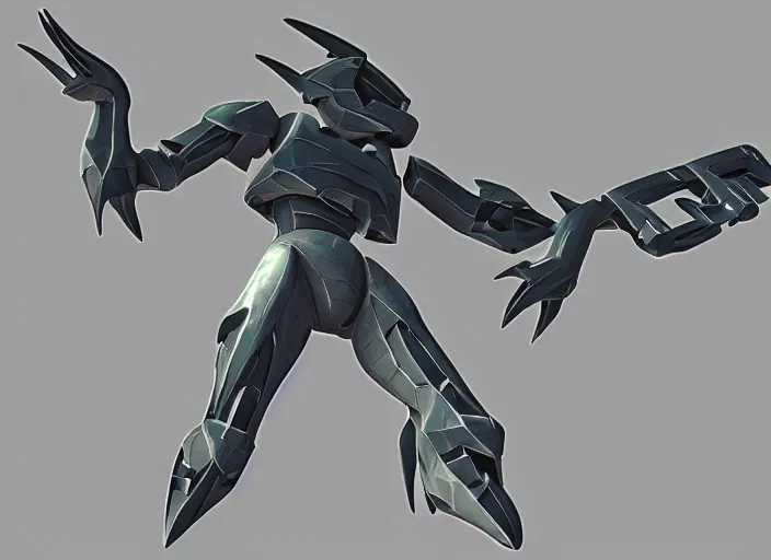 Image similar to low poly needler from halo 2. 3 d blender render. winner.