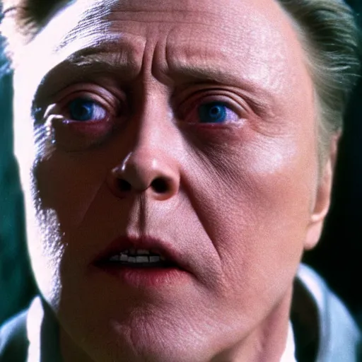 Prompt: Christopher Walken as the G-man, film still from the Half-life movie, detailed, 4k