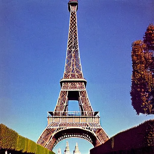 Prompt: The Eiffel tower redesigned by Albert Speer, Colour photograph, detailed, architecture