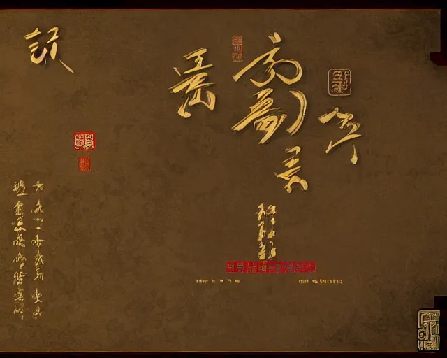 Prompt: old ancient chinese website. wuxia computer