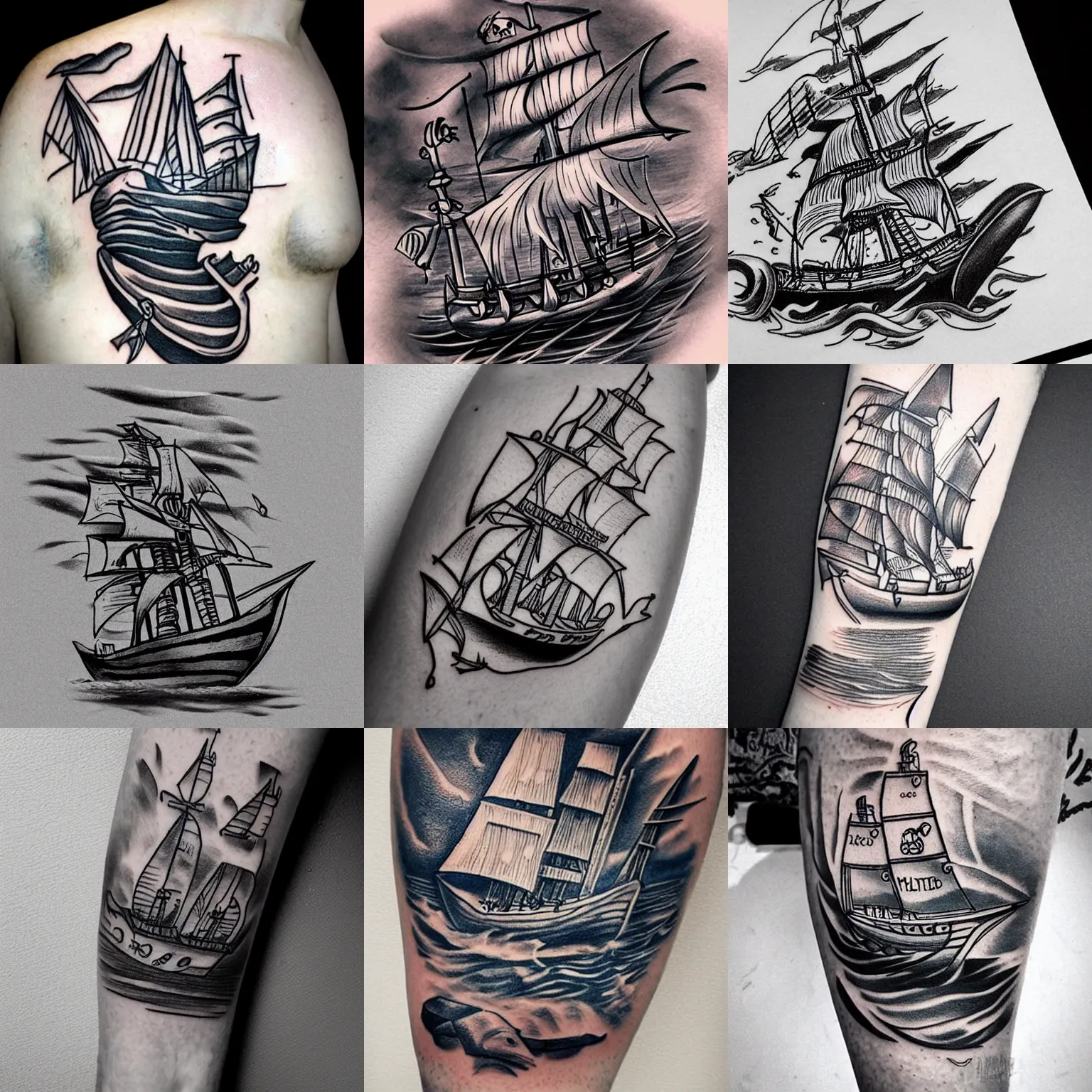 Ship tattoo | Cup of Jo