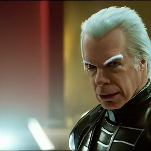 Prompt: movie still of michael mckean as electro