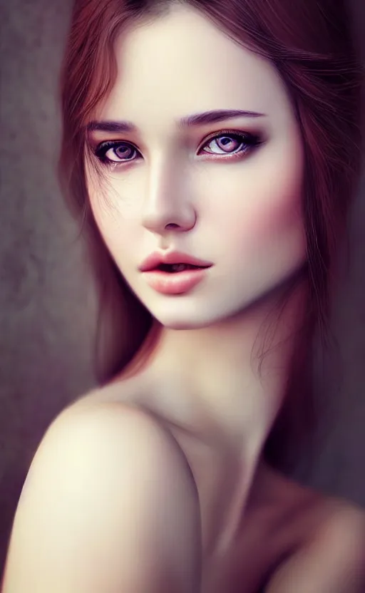 Image similar to a gorgeous russian female photo, bokeh, beautiful face, professionally retouched, soft lighting, realistic, smooth face, full body shot, torso, dress, perfect eyes, sharp focus on eyes, 8 k, high definition, insanely detailed, intricate, elegant, art by artgerm and kyoung hwan kim