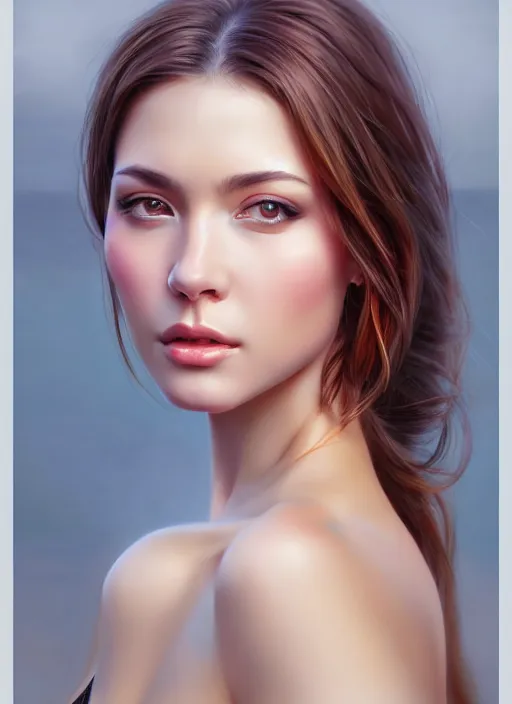 Image similar to photo of a gorgeous young woman in the style of stefan kostic, realistic, sharp focus, 8k high definition, insanely detailed, intricate, elegant, art by stanley lau and artgerm