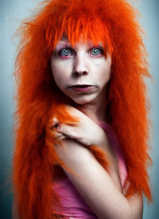 Prompt: Emo carrot top, photo portrait trending on Flickr