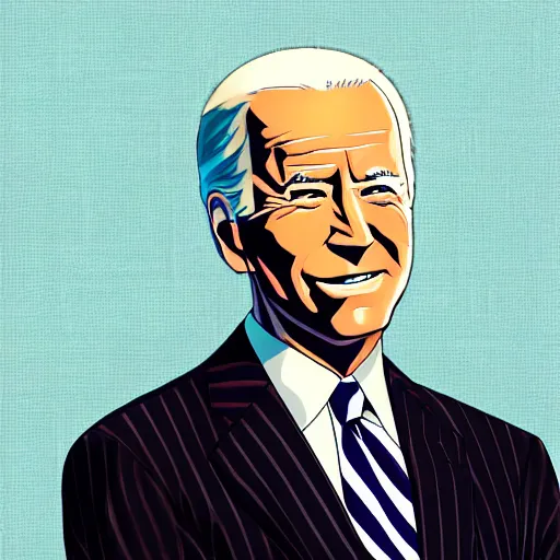 Prompt: “joe Biden anime key visual, pixiv”