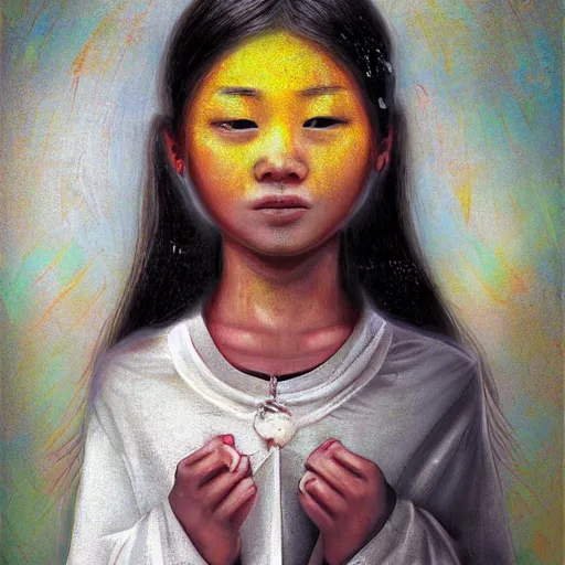 Prompt: god is a girl, by dao trong le