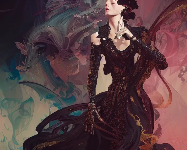 Image similar to photography of charline von heyl, deep focus, d & d, fantasy, intricate, elegant, highly detailed, digital painting, artstation, concept art, matte, sharp focus, illustration, hearthstone, art by artgerm and greg rutkowski and alphonse mucha