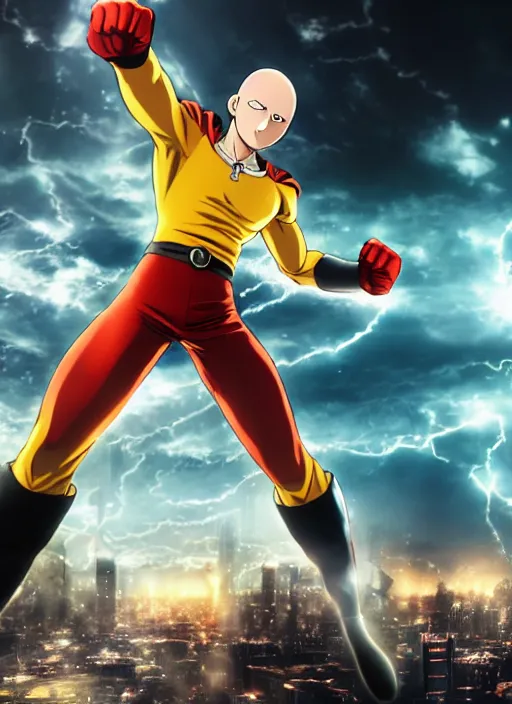 Saitama One Punch Man 4K Wallpaper #3