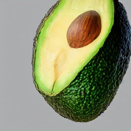 Image similar to a muscular nikokado avocado with chiseled jawline flexing, dslr, award winning, 8 k, octane beautifully detailed render, cold lighting, cinematic lighting, detailed photo, masterpiece, volumetric lighting, ultra realistic, highly detailed, high quality, lossless, photorealistic,