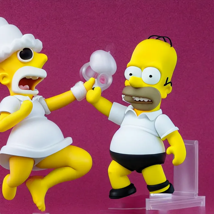 Image similar to Homer Simpson, An anime Nendoroid of Homer Simpson, figurine, detailed product photo