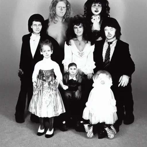 Image similar to haunted 1 9 8 0 s family portrait