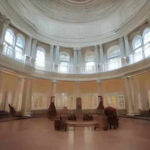 Prompt: the Rotunda at the University of Virginia
