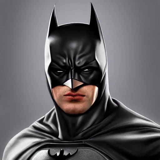 Image similar to photorealistic batman is wearing a hoodie. hyperdetailed photorealism