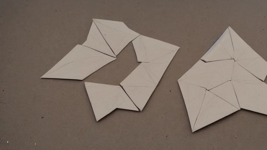 Image similar to origami introductory plywood made of gaps