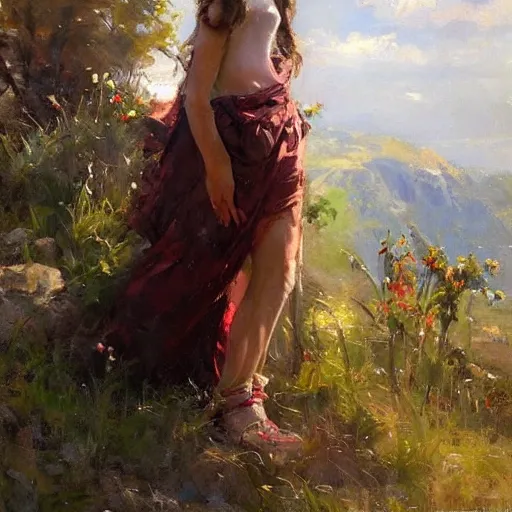 Prompt: a portrait of a character in a scenic environment by daniel f. gerhartz