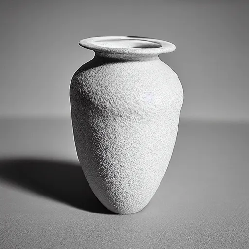 Prompt: “ a 6 0 mm photograph of a parameteric ceramic vase that is smooth and reminiscent of fluid dynamics ”