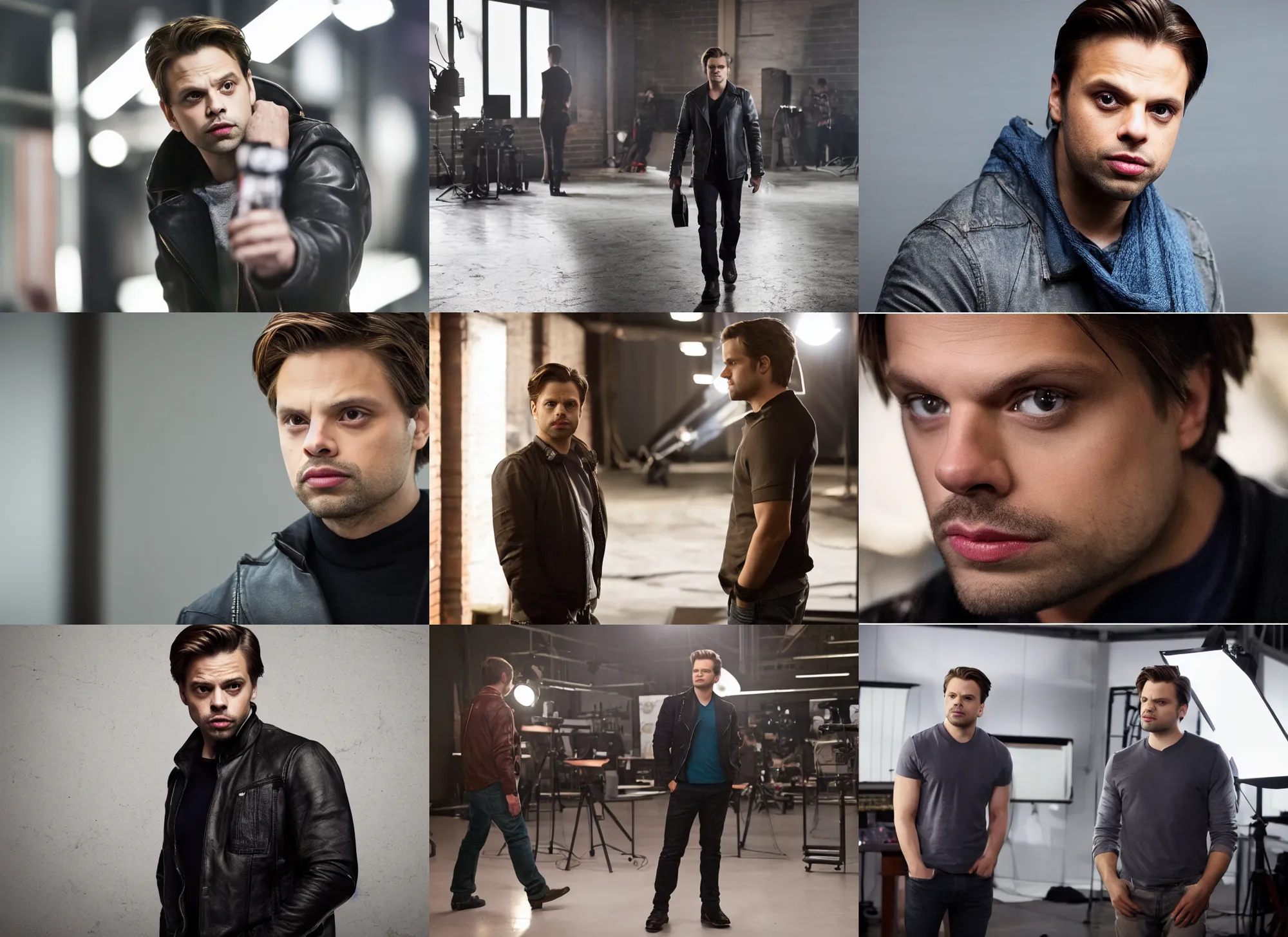 Prompt: photo still of sebastian stan casting call, 8 k, studio lighting bright ambient lighting key light, 8 5 mm f 1. 8