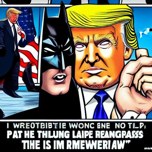 Image similar to donald trump as batman