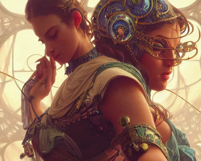 Prompt: photography of thomas struth, deep focus, d & d, fantasy, intricate, elegant, highly detailed, digital painting, artstation, concept art, matte, sharp focus, illustration, hearthstone, art by artgerm and greg rutkowski and alphonse mucha