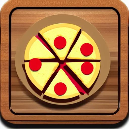 Prompt: Pizza icon,voxel,3D