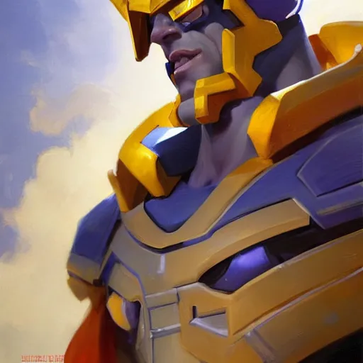 Image similar to greg manchess portrait painting of fierce galactus as overwatch character, medium shot, asymmetrical, profile picture, organic painting, sunny day, matte painting, bold shapes, hard edges, street art, trending on artstation, by huang guangjian, gil elvgren, ruan jia, greg rutkowski, gaston bussiere