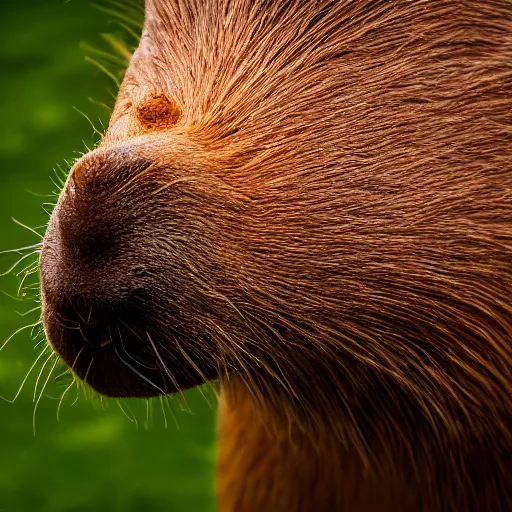 Image similar to capybara munching on gpus, studio lighting, professu photograph, taken by sony a 7 r, 4 k, depth of field, bokeh