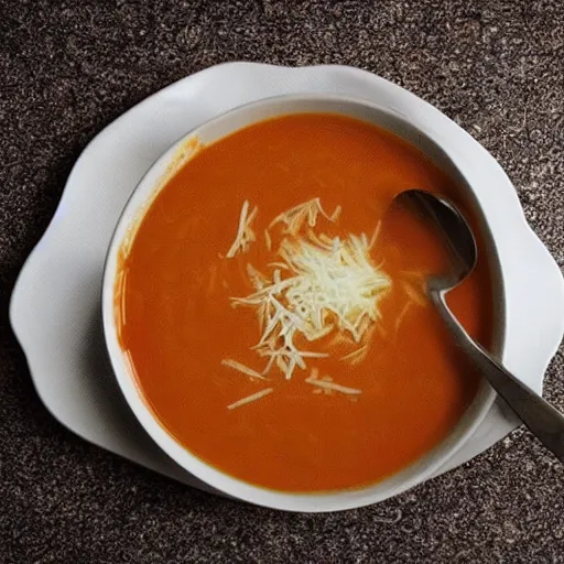 Image similar to person unable to eat soup properly spilling it everywhere