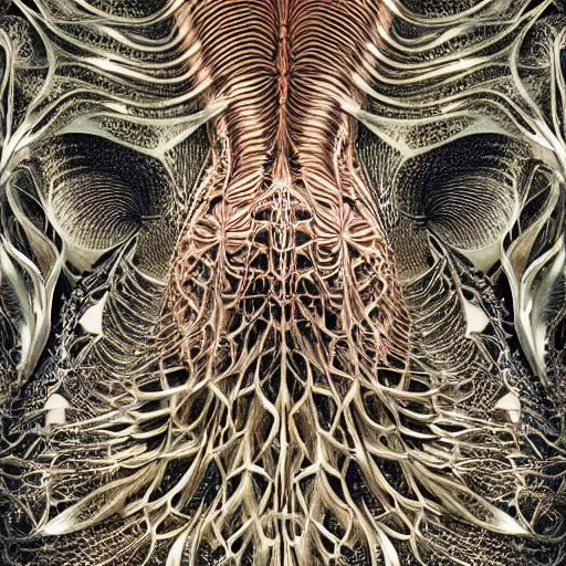 Prompt: hyper - detailed matte illustration of alien fauna by iris van herpen based on plate 6 1 of art forms in nature by ernst haeckel and zaha hadid