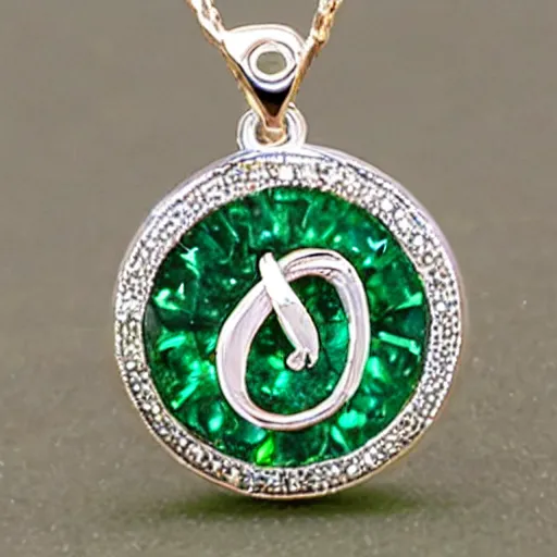 Image similar to emerald music note, jewels , gems, silver