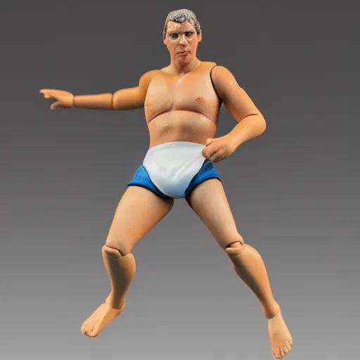 Prompt: Swimmer action figure, highly detailed, studio lighting