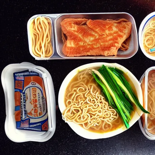 Image similar to school lunch, ramen,