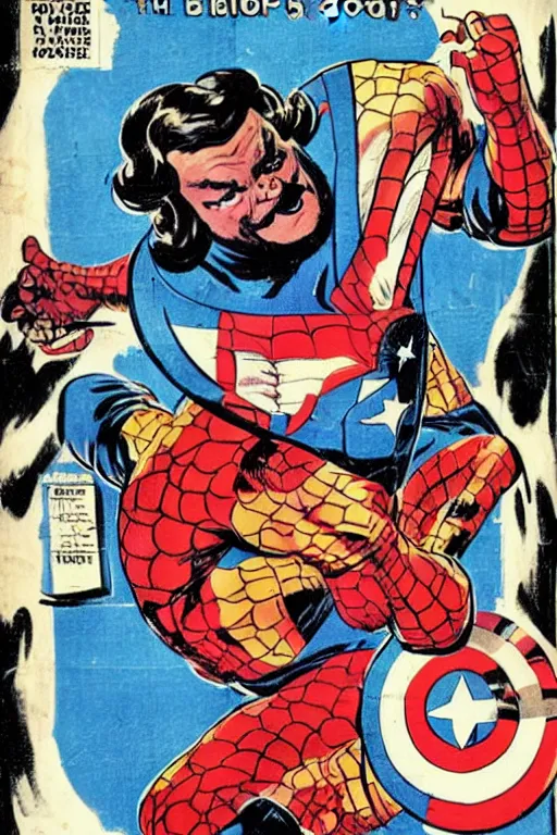 Image similar to jack black on the cover of a marvel comicbook from the 5 0 s