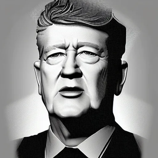 Image similar to david lynch low poly nintendo 64 portrait