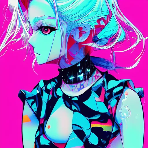 Image similar to a portrait of blonde girl by hiroyuki takahashi, detailed, 4 k