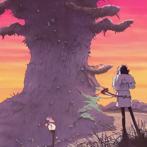 Prompt: Alice cooper by Studio Ghibli highly detailed art, beautiful scene, sharp focus, smooth, 8k, anime art, wild, dark, fantasy, peaceful, sunshine, happy