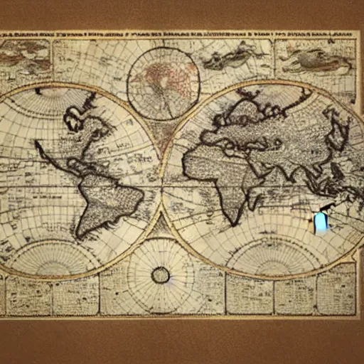 Prompt: a world map showing where the most treasure is located