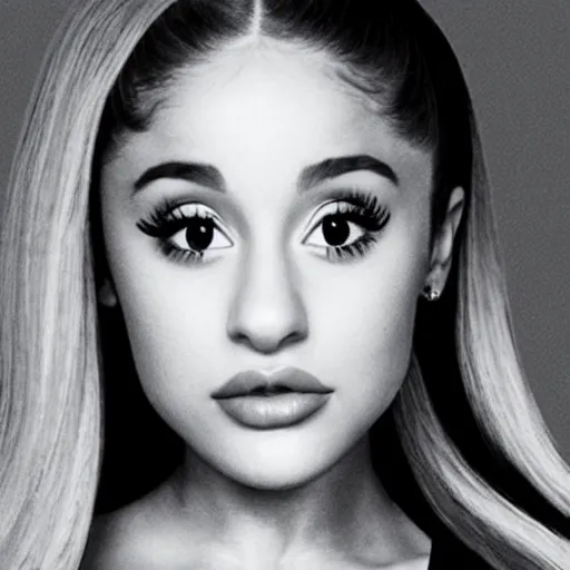 Prompt: Ariana Grande in the style of Denning, Guy