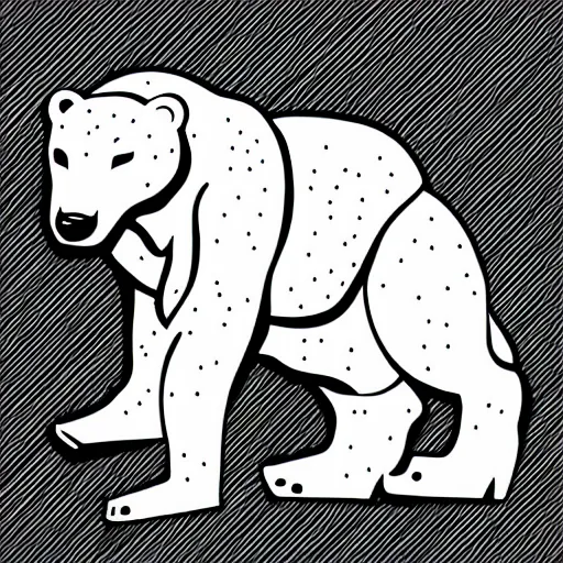 Image similar to Cyborg polar bear, sticker, highly detailed, colorful, illustration, drama, smooth and clean vector curves, no jagged lines, vector art, smooth