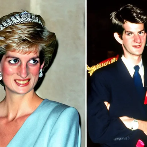 Prompt: Princess Diana meets Garfield