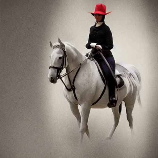 Image similar to woman on horse abstract collage by john stezaker