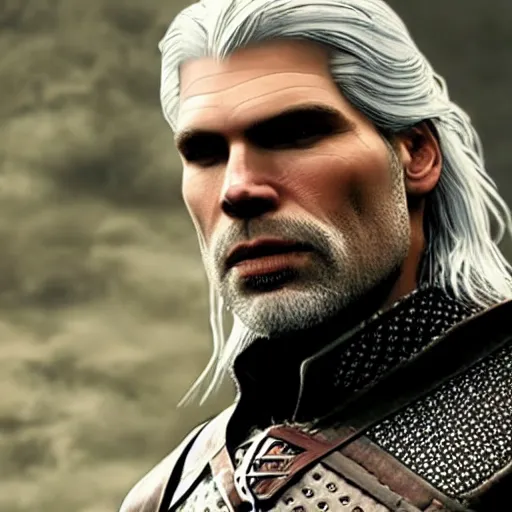 Image similar to anson mount as geralt