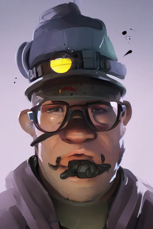 Prompt: beautiful highly detailed realistic character portrait team fortress 2 engineer, detailed character art master portrait by ismail inceoglu, trending on artstation