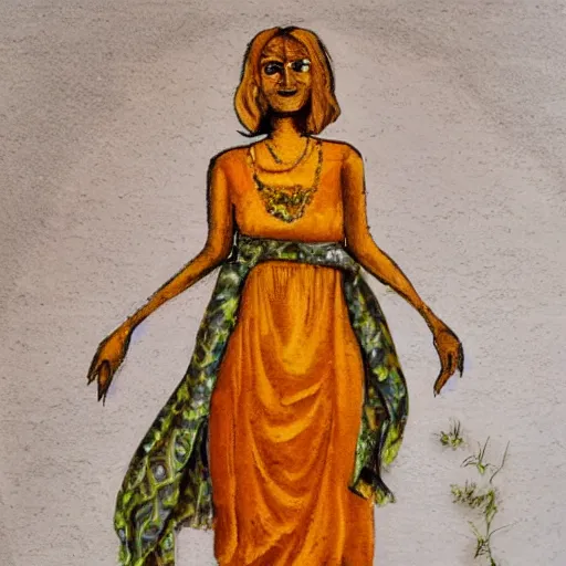 Image similar to modern marigold lady