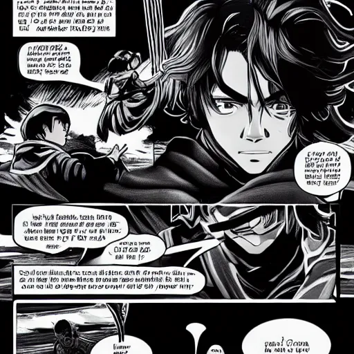 Prompt: anakin skywalker in the style of beserk manga