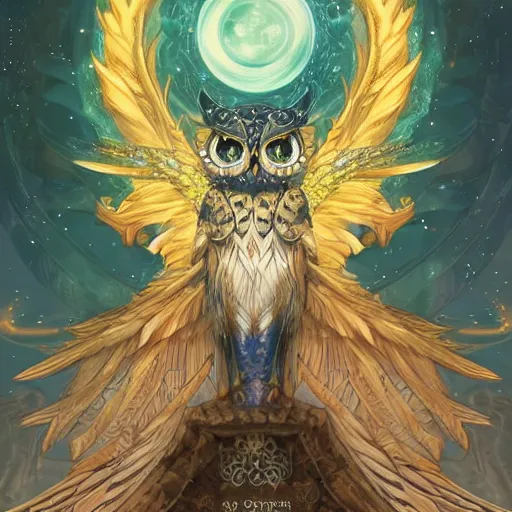 Anime Owl posted by John Thompson, midnight owl HD phone wallpaper | Pxfuel