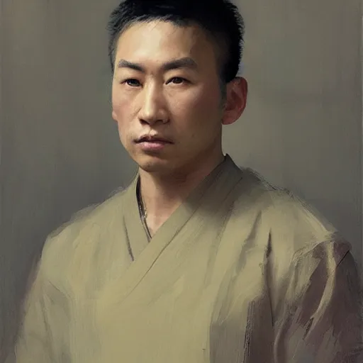 Image similar to asian male portrait by ruan jia