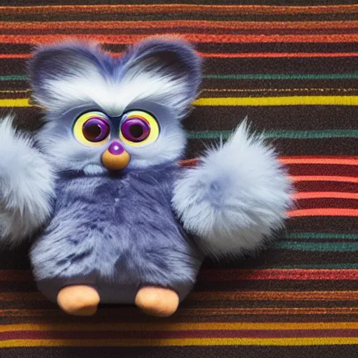 Prompt: A Furby designed by Apple Inc, studio photography