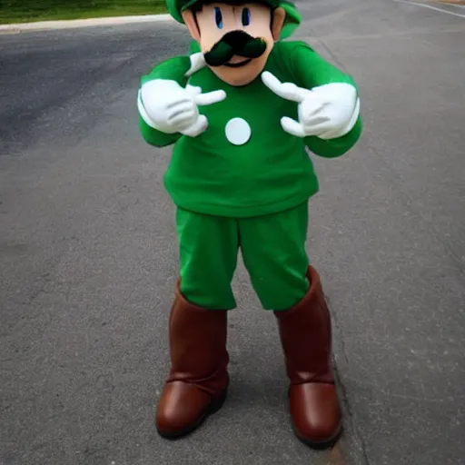 prompthunt: Charlie Day wearing Luigi's clothing in an upcoming